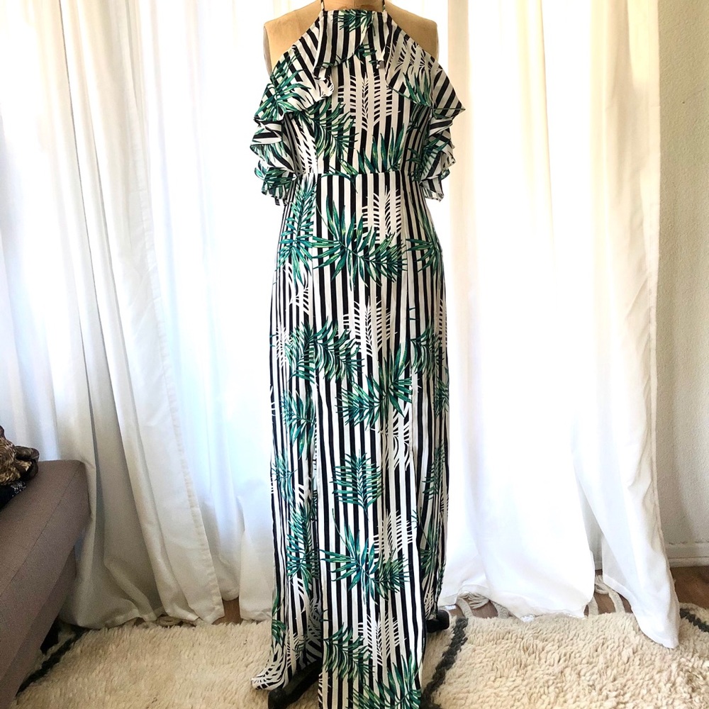 Jealous Tomato palm print maxi